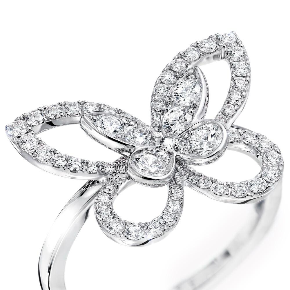 Butterfly Diamond Ring