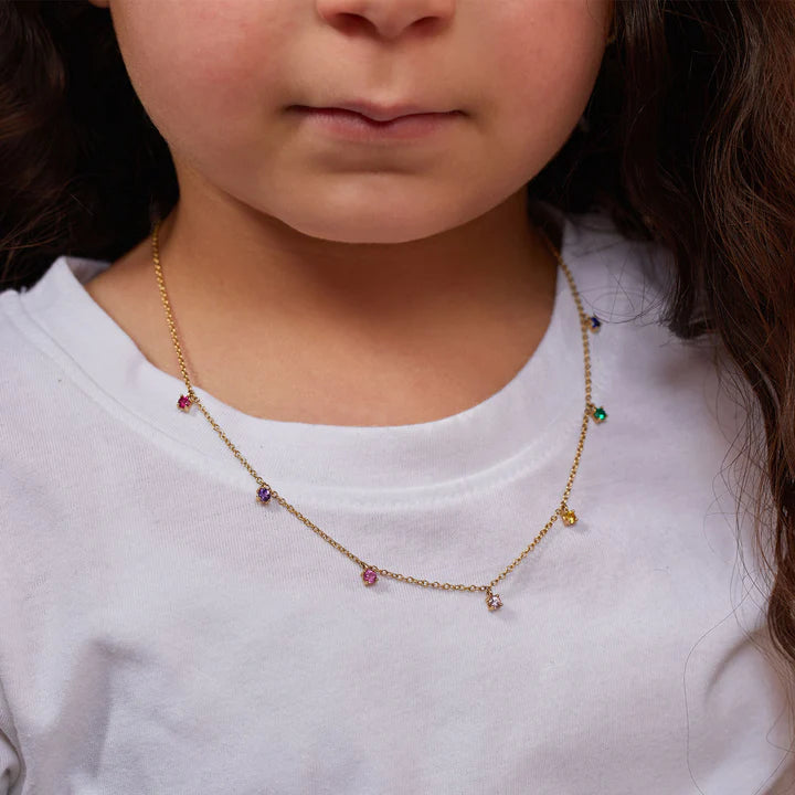 Kids Gemstone Drop Necklace