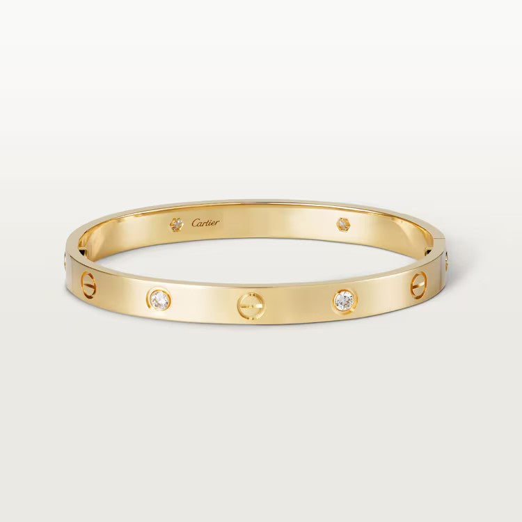 Love Bangle With 4 Diamonds