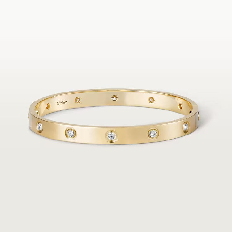 Love Bangle With 10 Diamonds