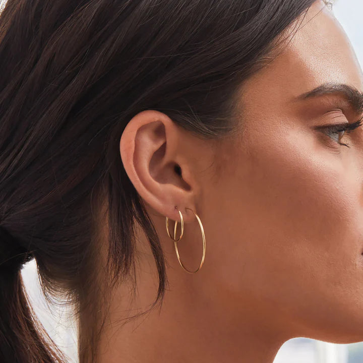 Endless 20mm Gold Hoop Earrings