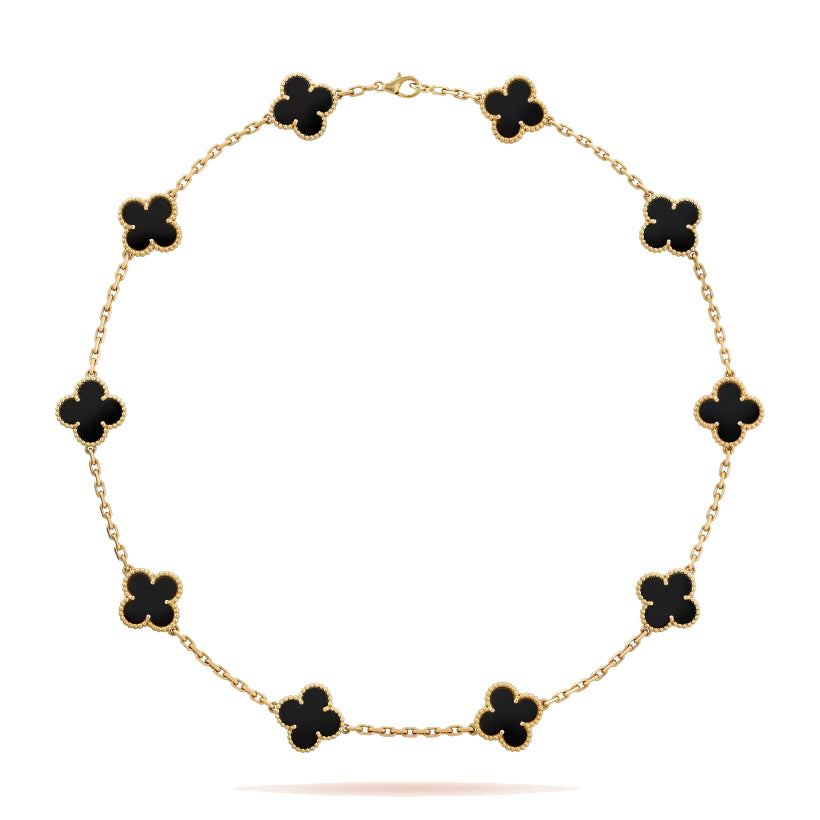 Onyx 10 Motif Necklace