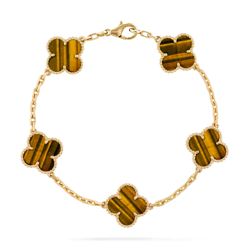 Tiger Eye 5 Motif Bracelet