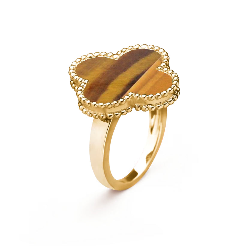 Tiger Eye Motif Ring