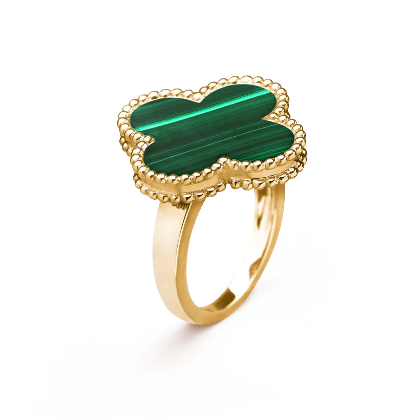 Malachite Motif Ring