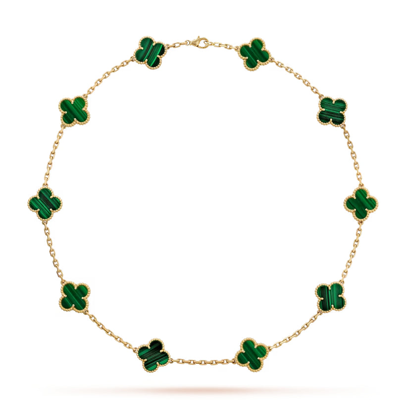 Malachite 10 Motif Necklace