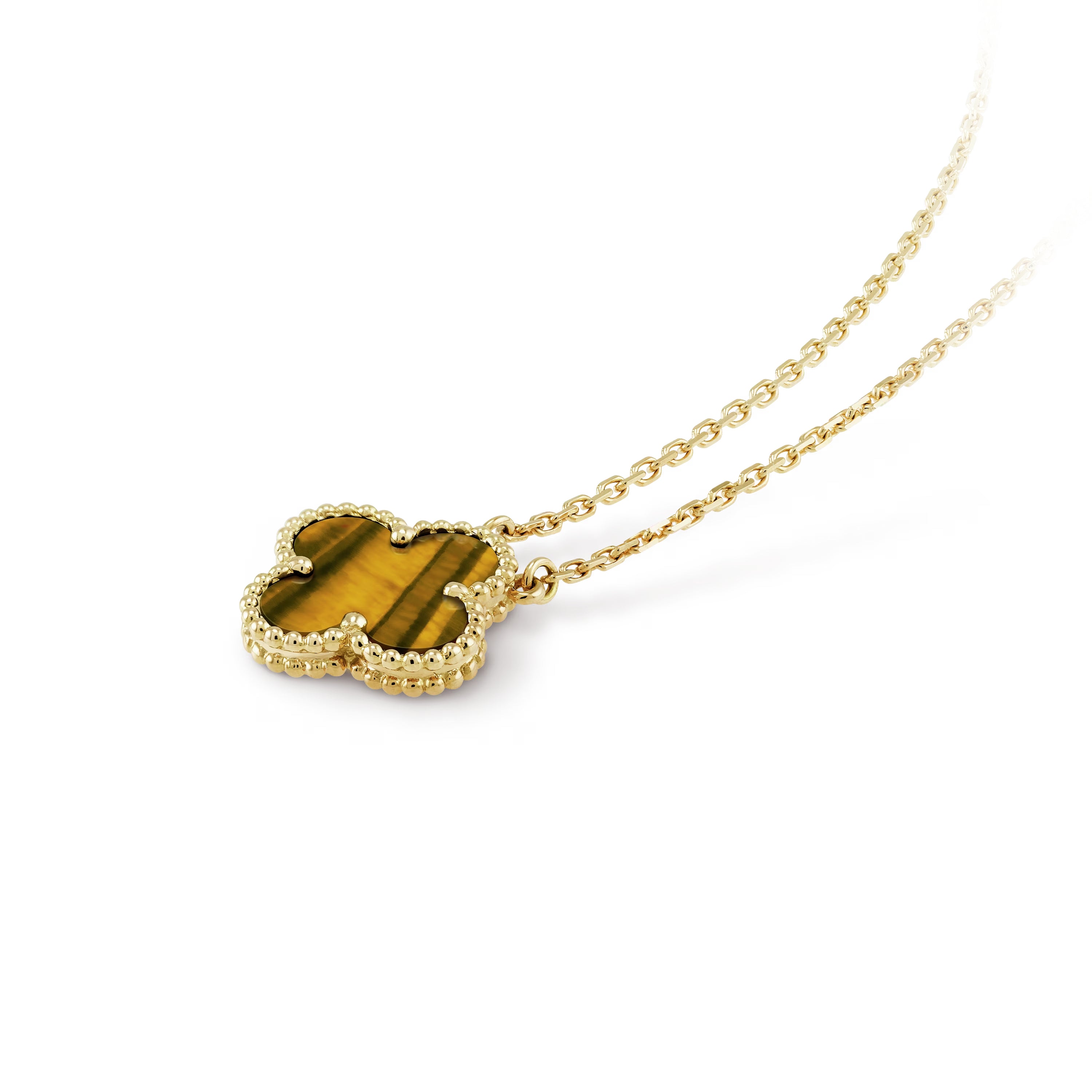 Tiger Eye Single Motif Necklace