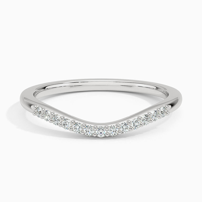 Petite Curved Diamond Ring