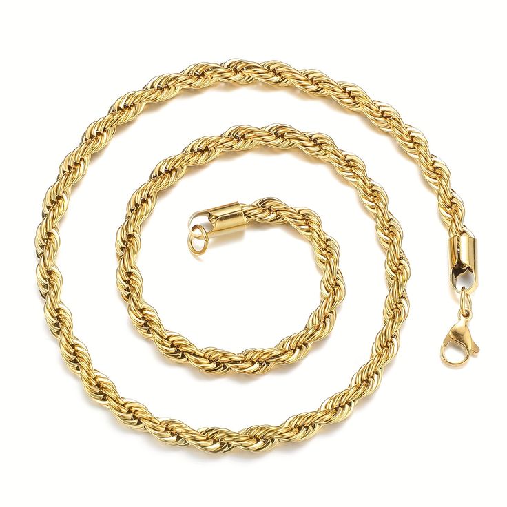 Men's Rope Chain Necklace