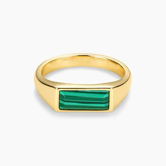 Malachite Signet Ring