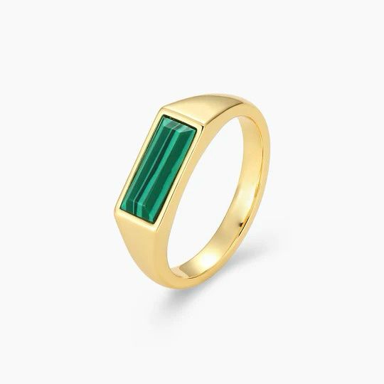 Malachite Signet Ring