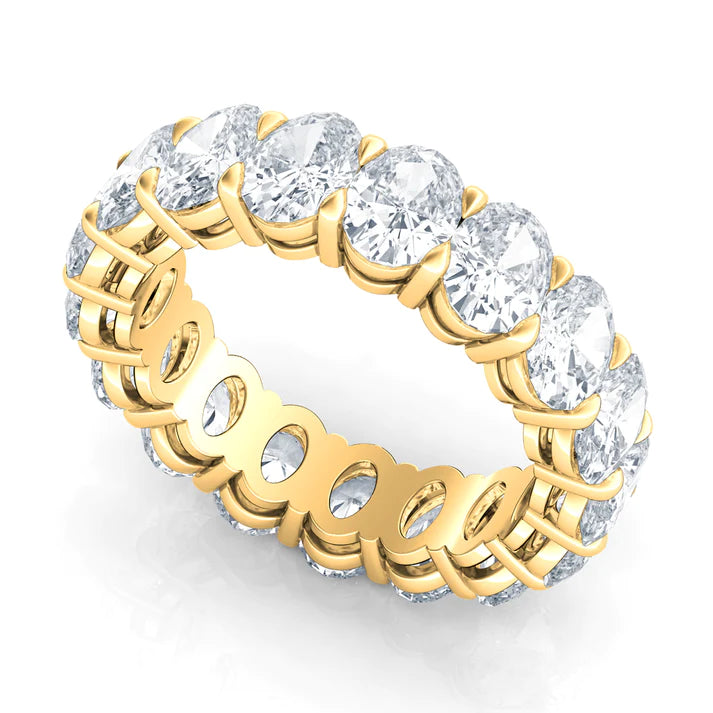 Oval Cut Lab Diamond Eternity Band