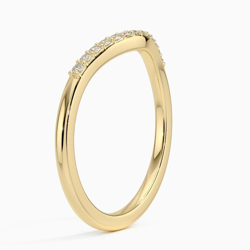 Petite Curved Diamond Ring