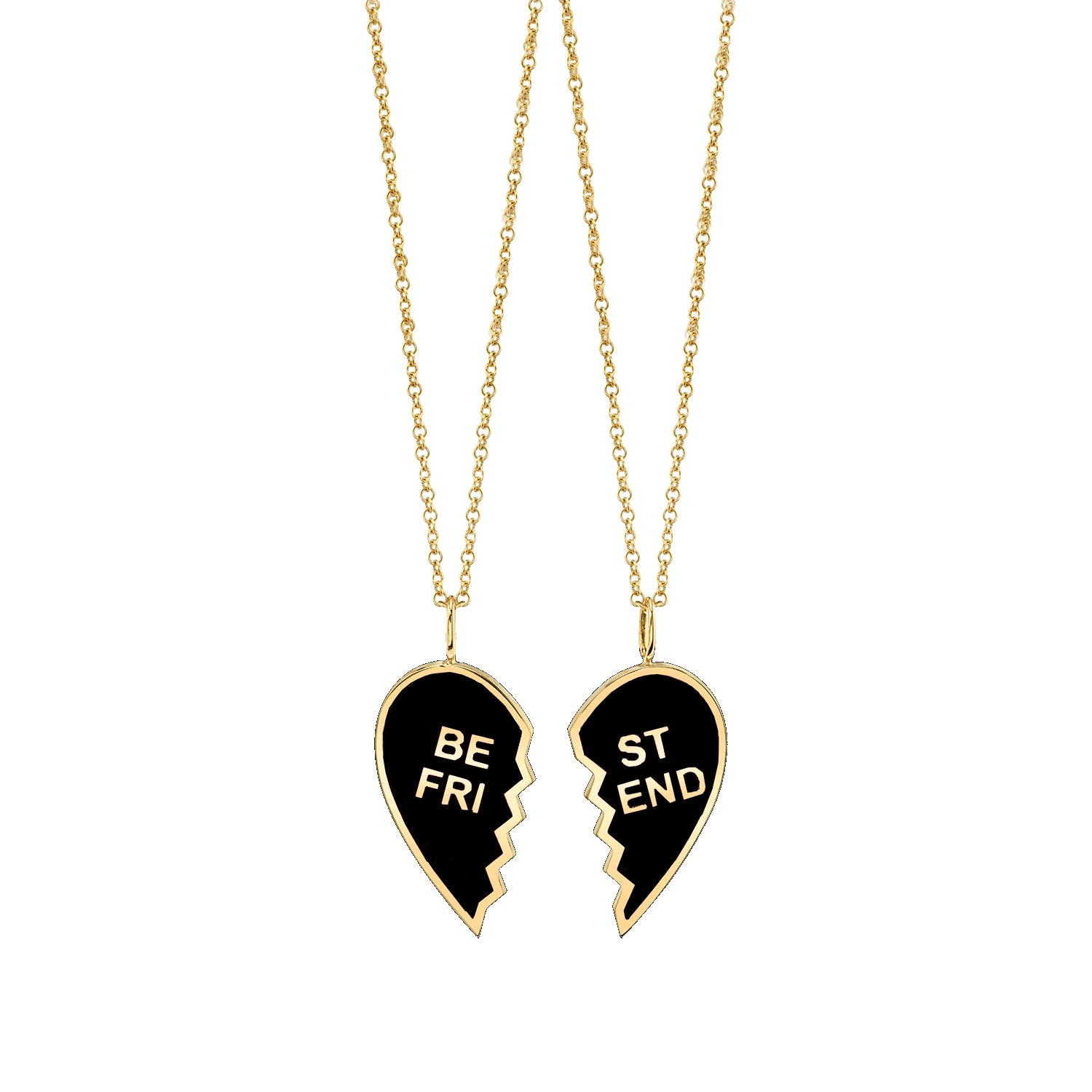 Kids Best Friend Enamel Necklaces (Set of 2)