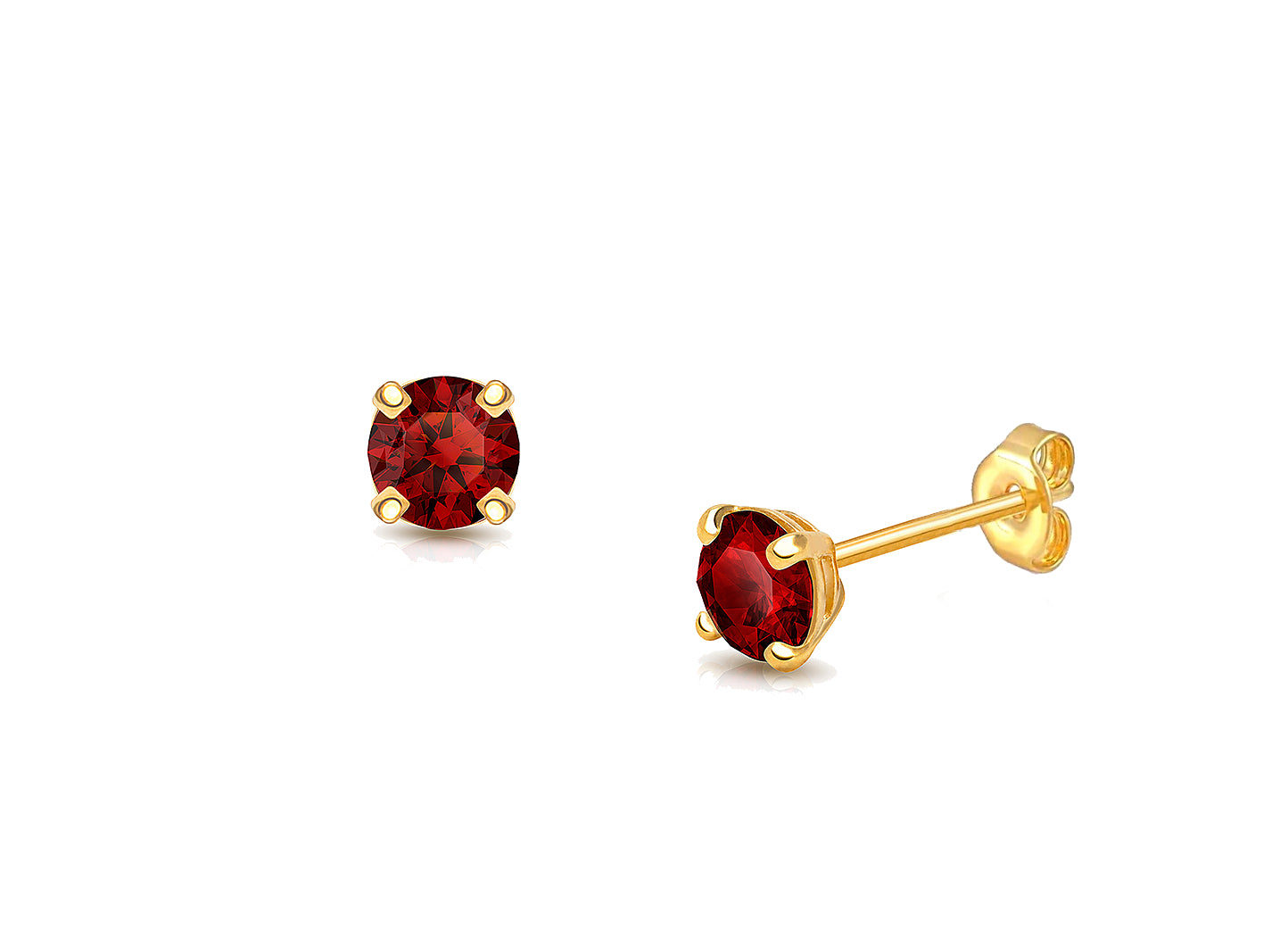 January Birthstone Stud Earrings