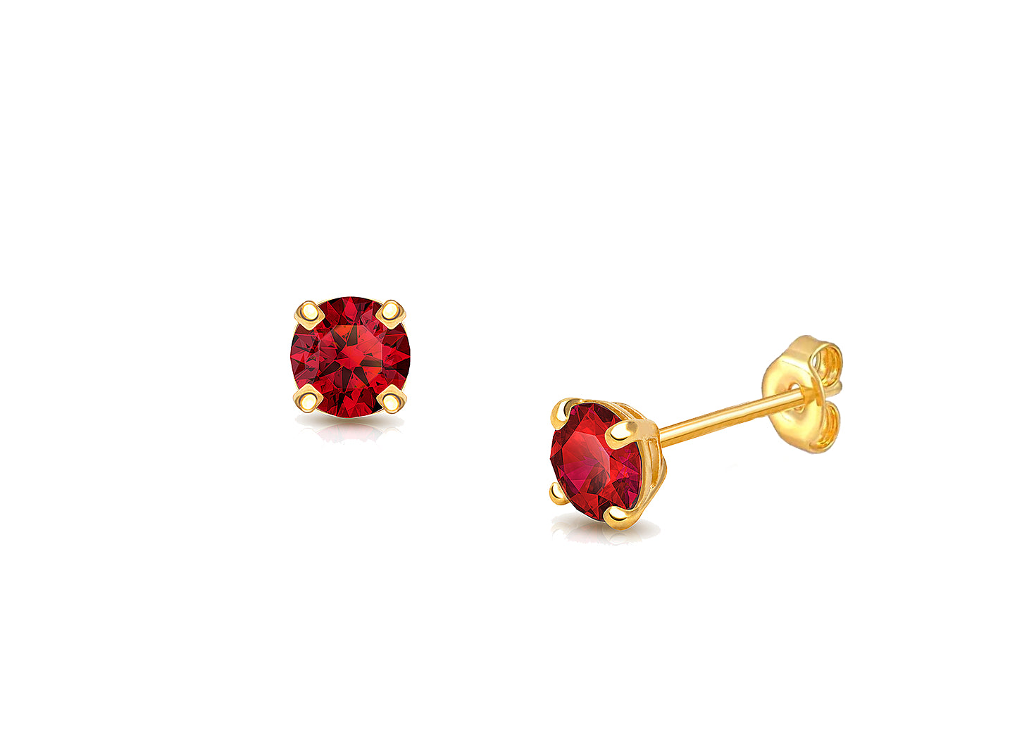 July Birthstone Stud Earrings