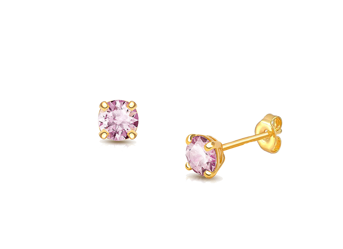 June Birthstone Stud Earrings