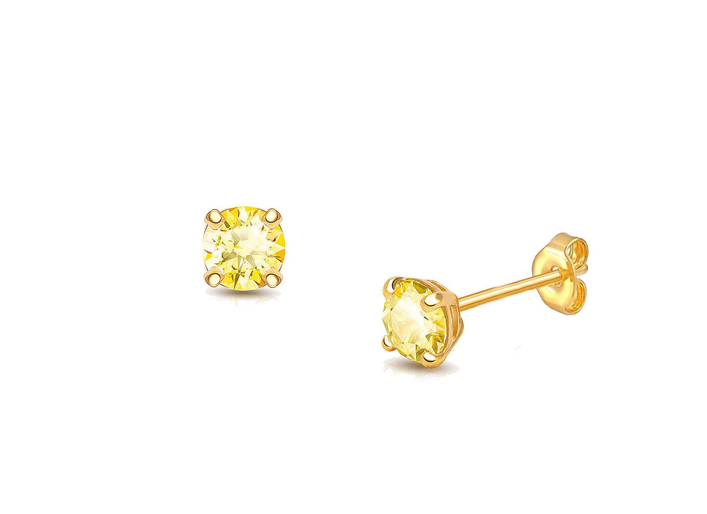 November Birthstone Stud Earrings