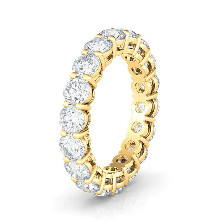 Round Lab Diamond Eternity Band