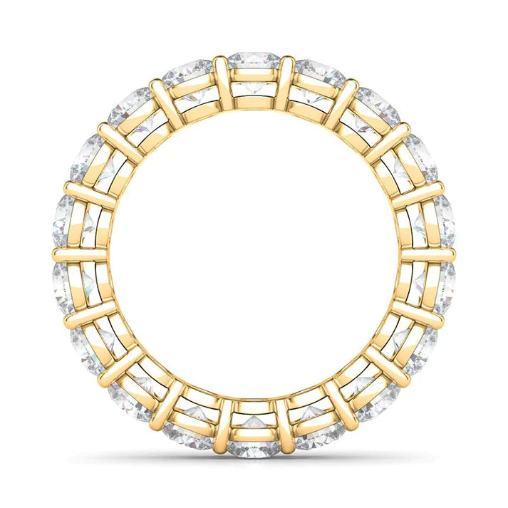 Round Lab Diamond Eternity Band