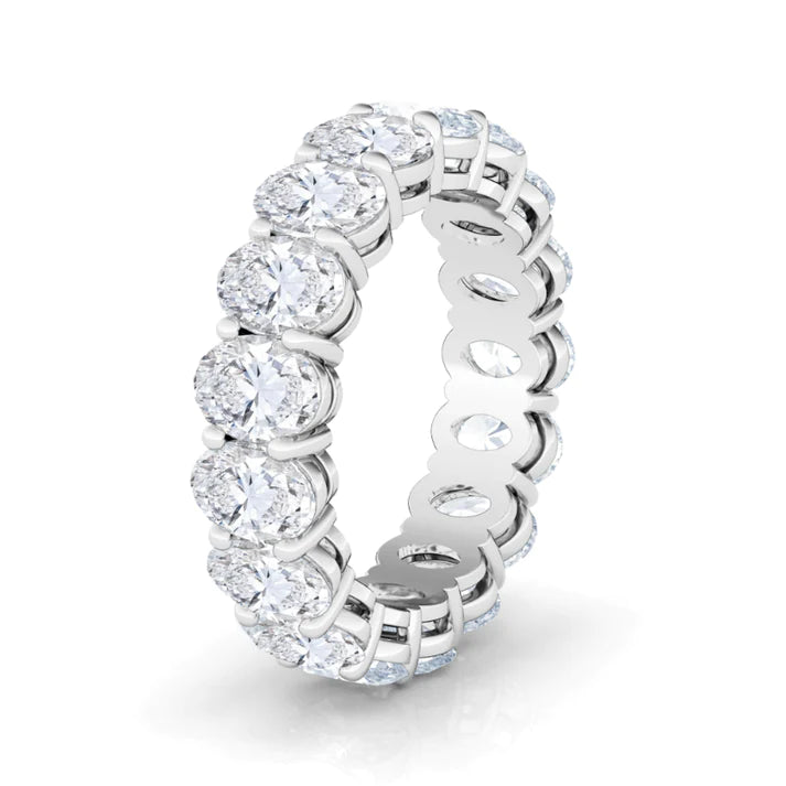 Oval Cut Lab Diamond Eternity Band