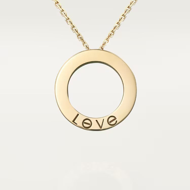 Love Necklace Paved Diamonds