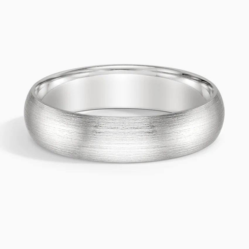 Matte Comfort Fit 5mm Wedding Ring