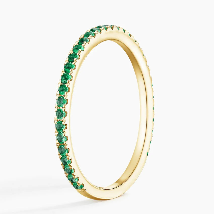 Emerald Pave Ring