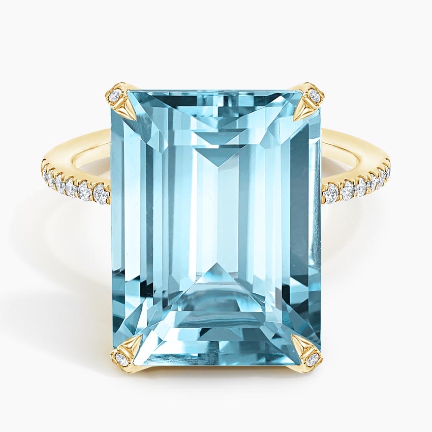 Sky Blue Topaz and Diamond Cocktail Ring