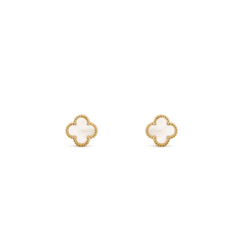 Mother Of Pearl Mini Motif Stud Earrings