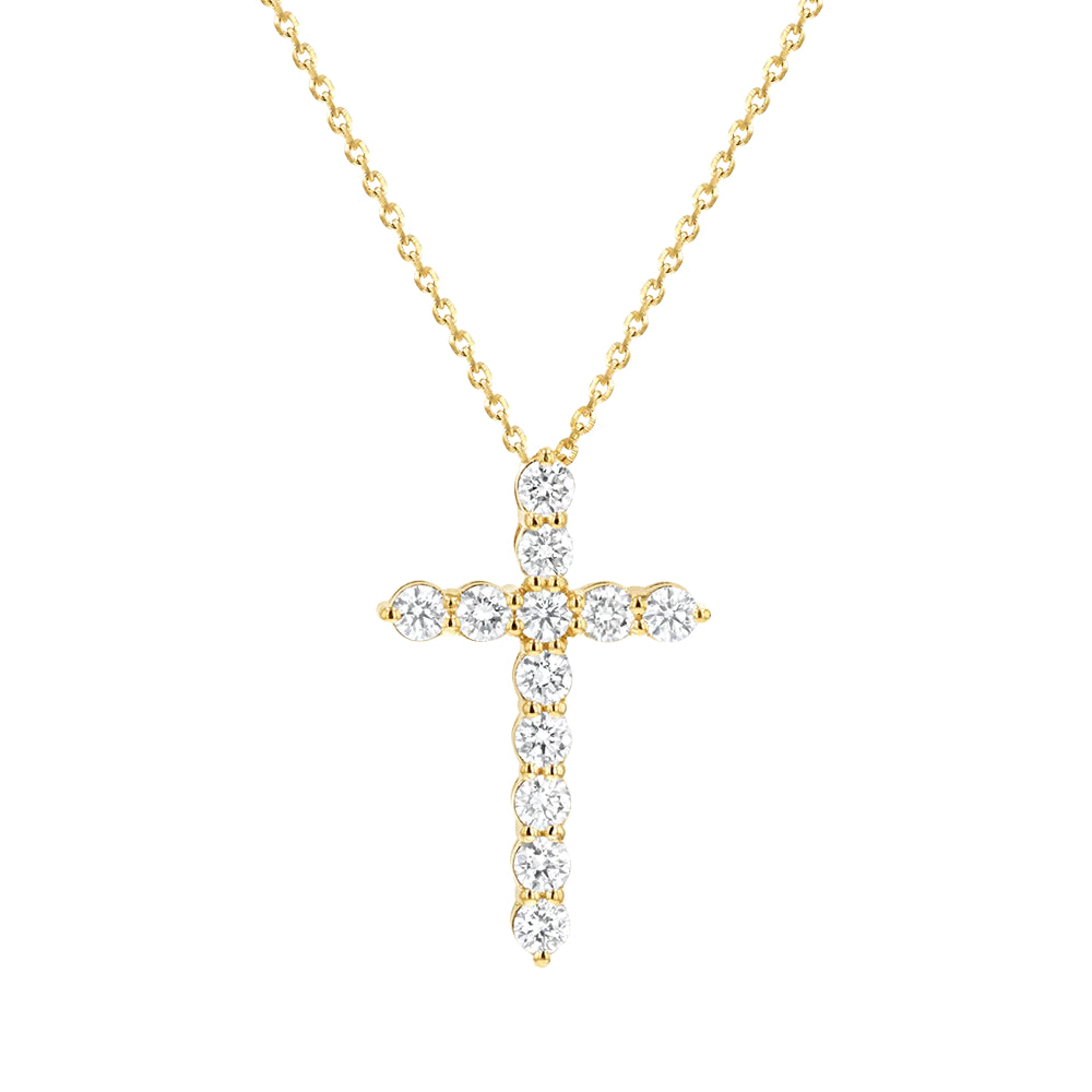 Kids Diamond Cross Necklace