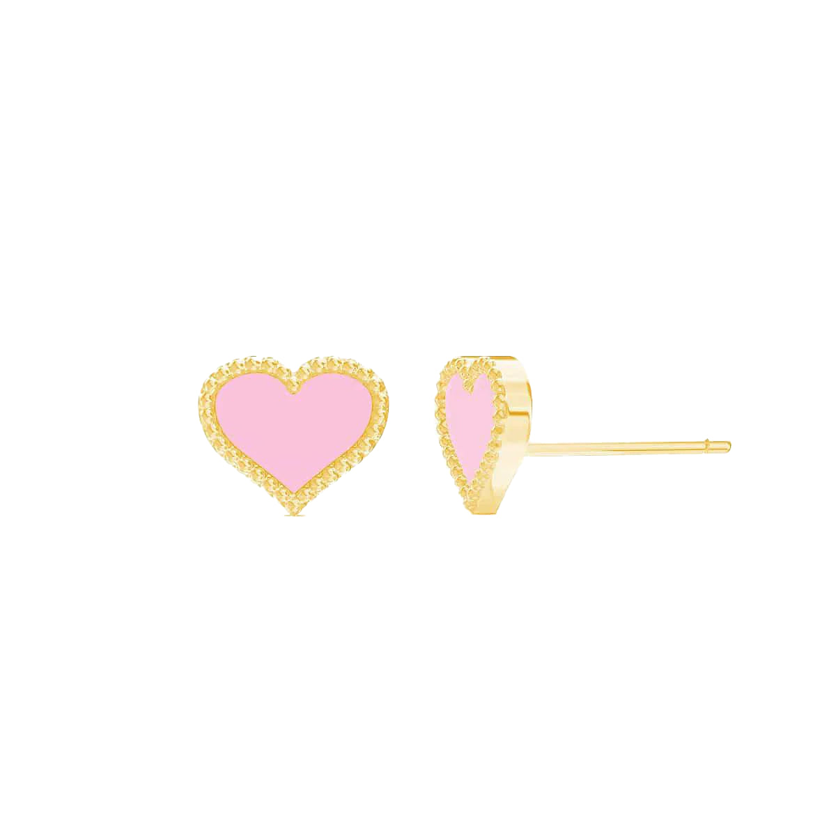 Kids heart Enamel Earrings