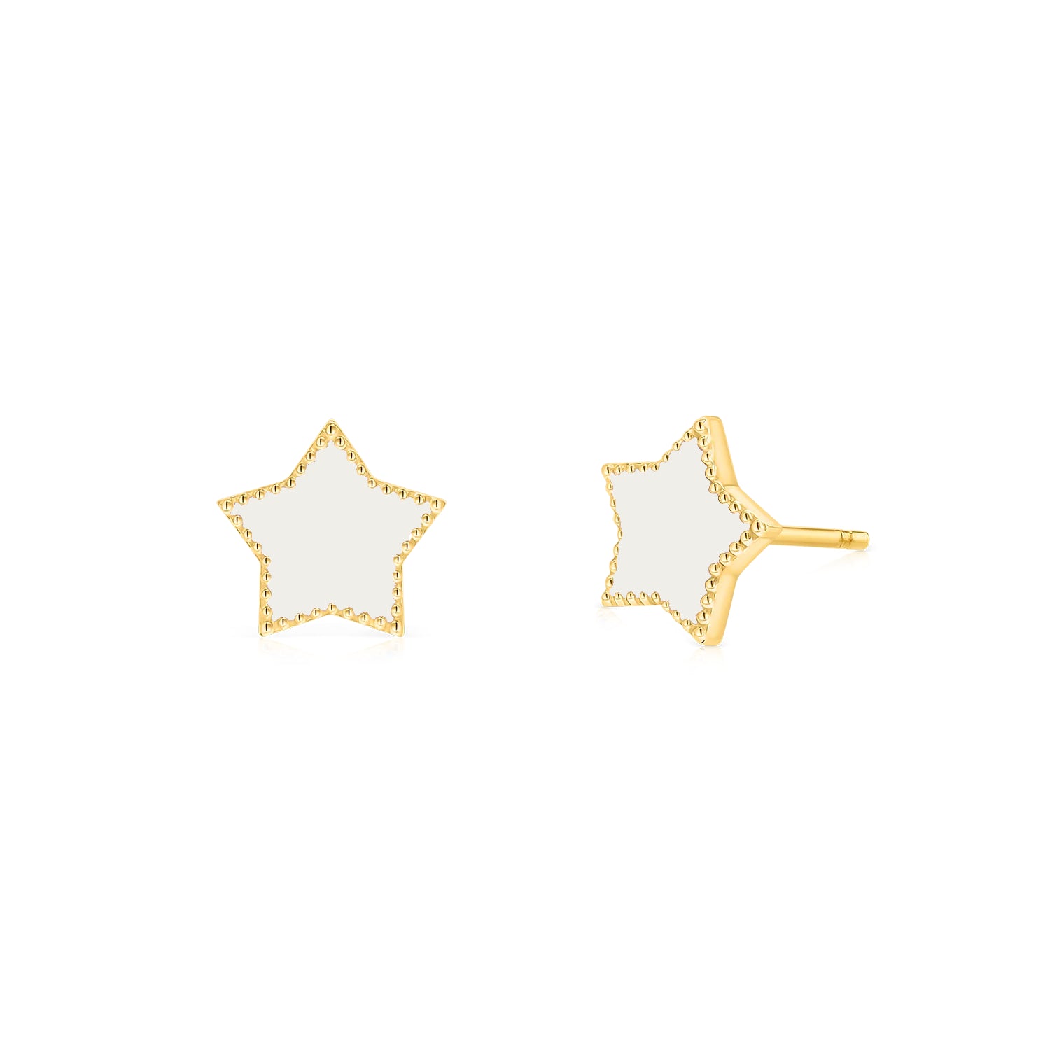 Kids Enamel Star Earrings