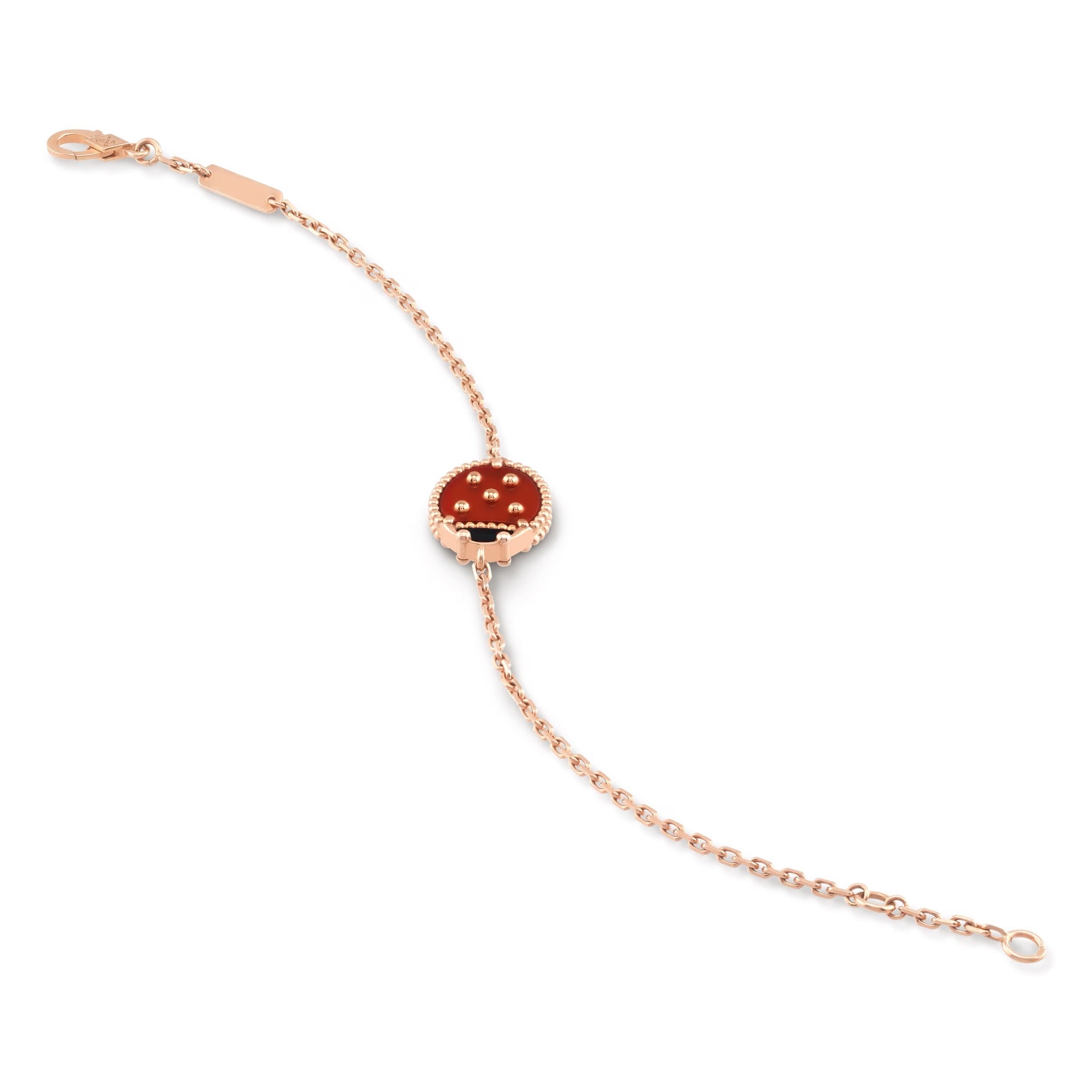 Lucky Spring Bracelet, closed wings ladybug