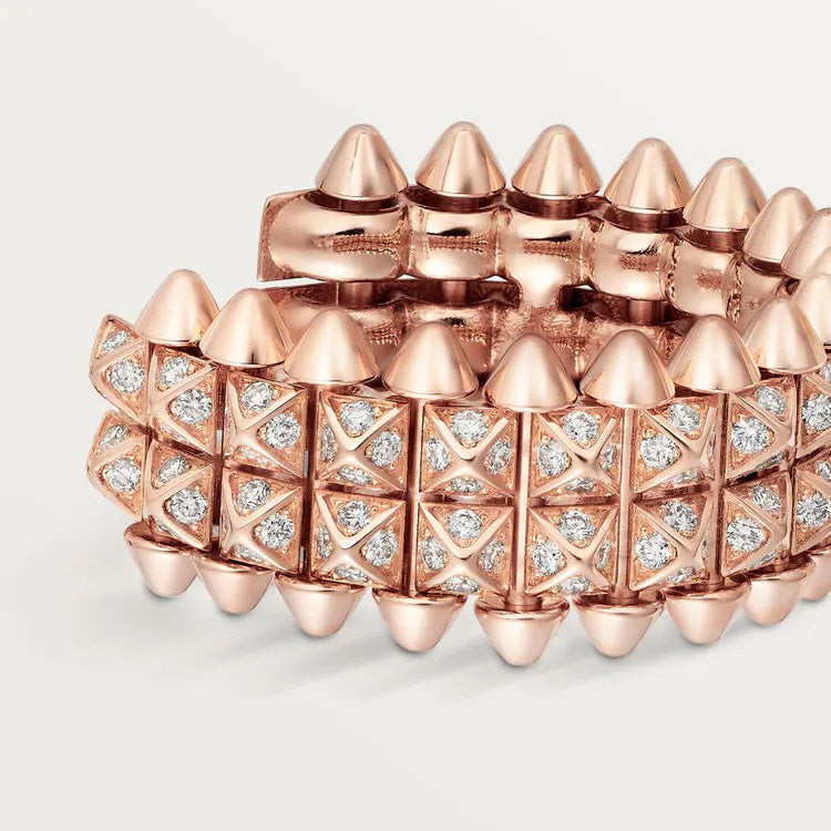 Clash Double Row Diamond Earrings – Double-Row Model