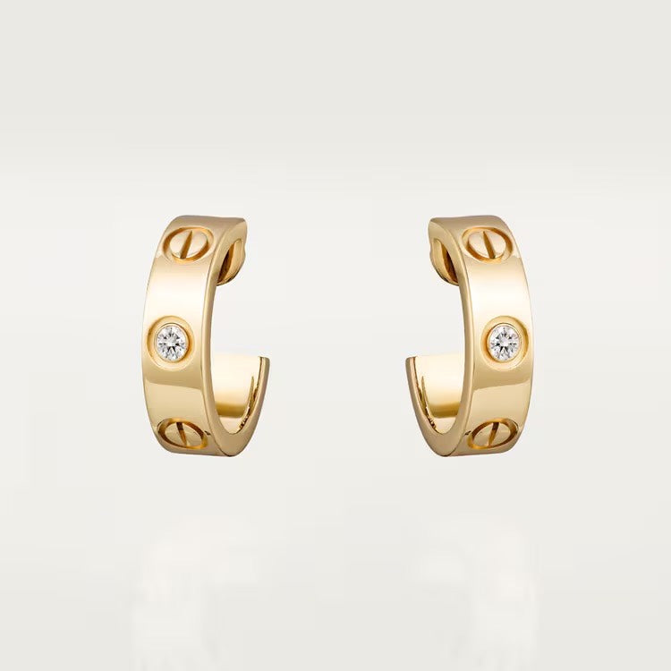 LOVE Earrings 1 Diamond