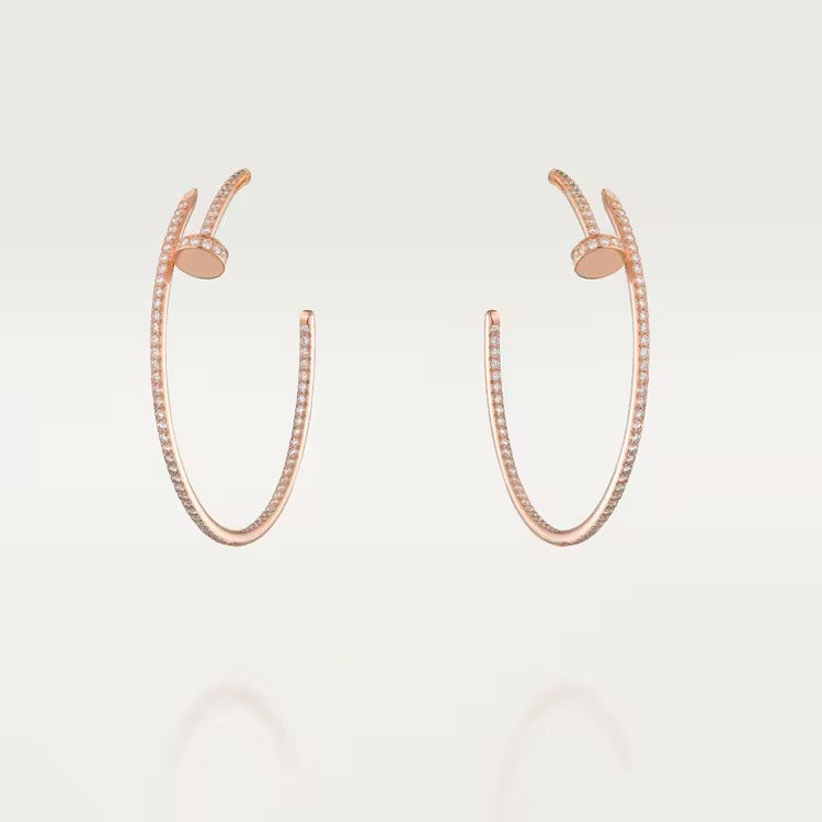 Clou Large Hoop Diamond Earrings