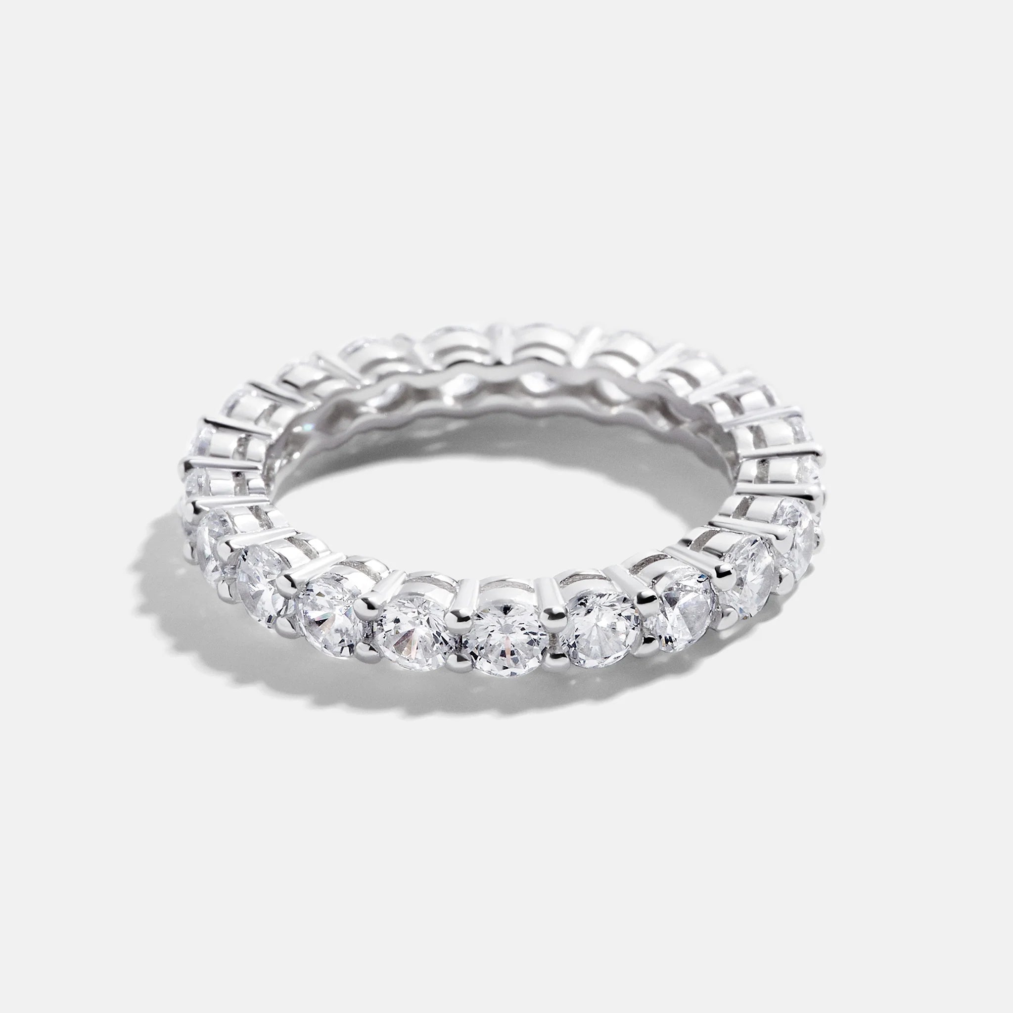 3 mm Round Cut Eternity Ring