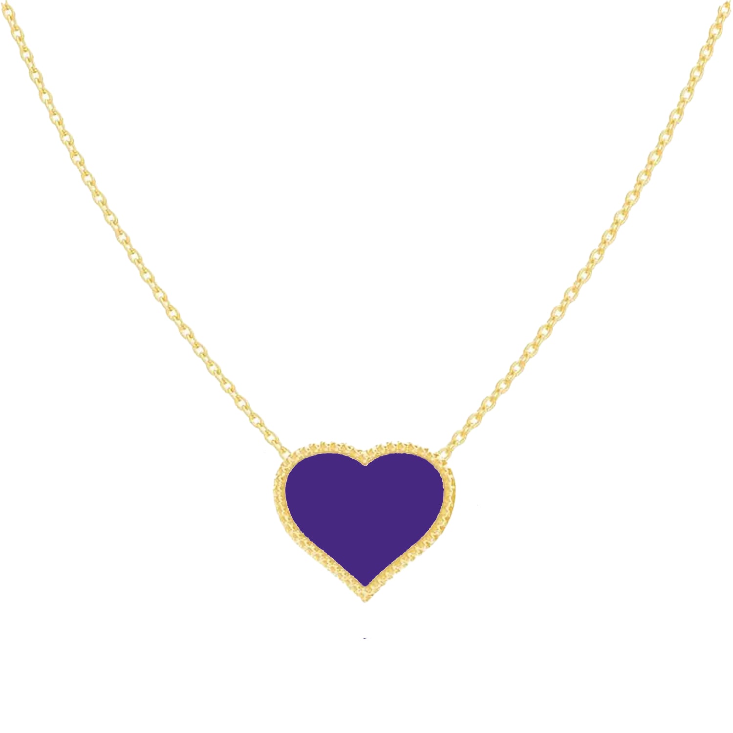 Kids Heart Enamel Necklace