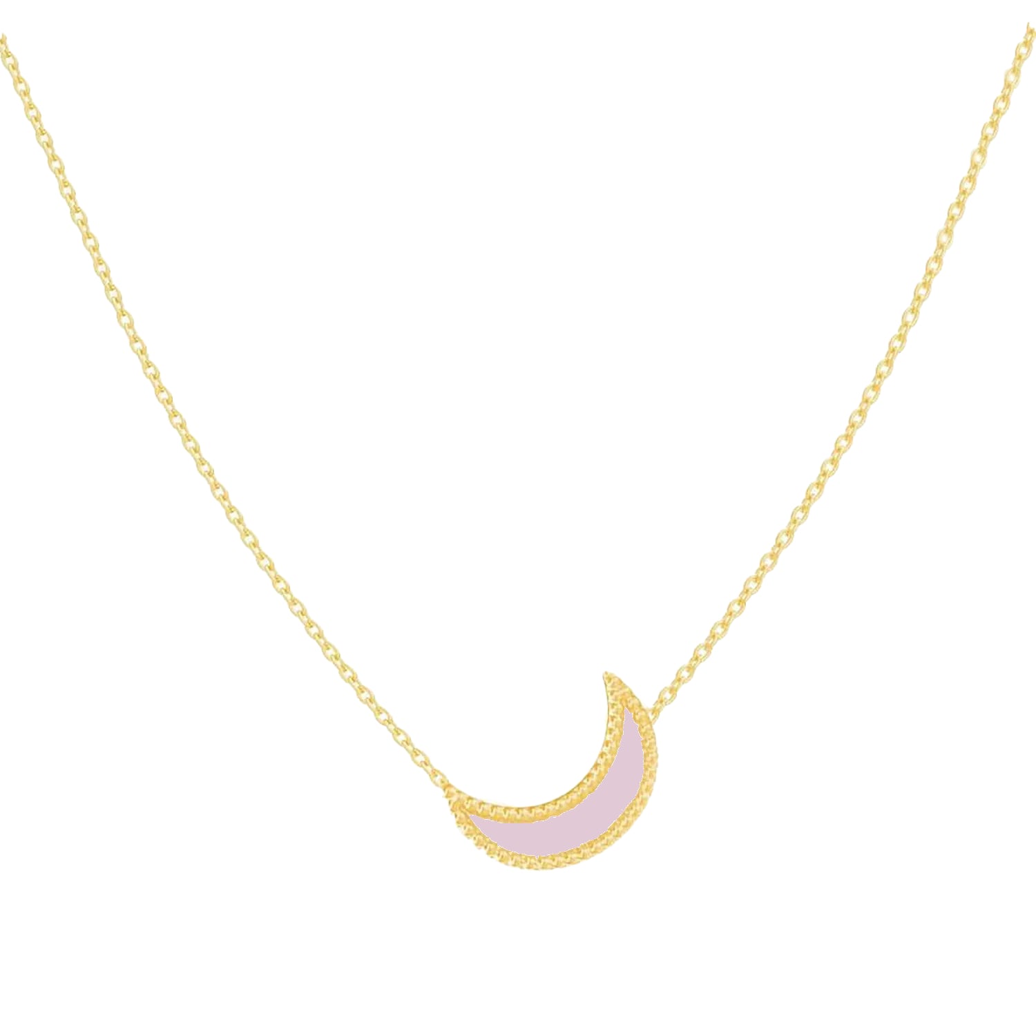 Kids Enamel Moon Necklace