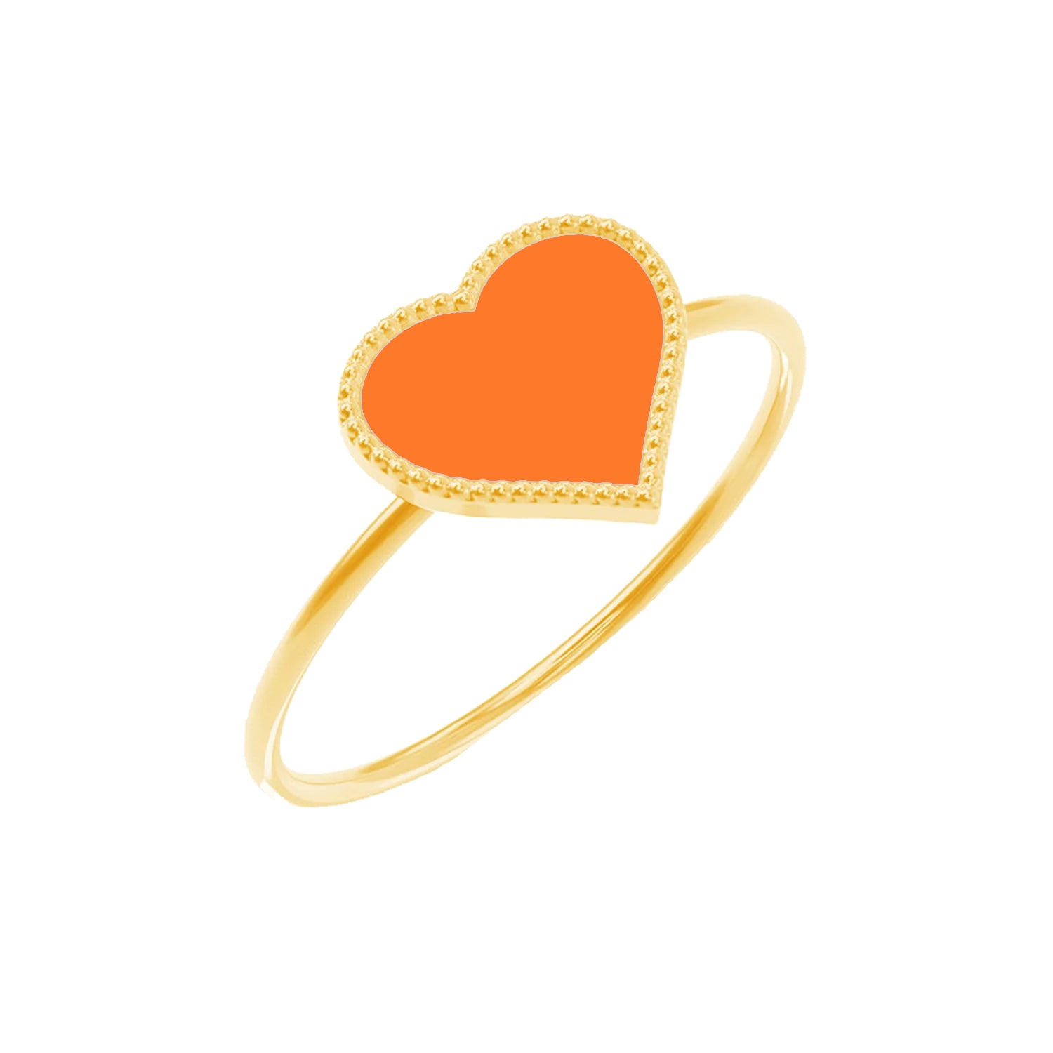 Kids Enamel Heart Ring