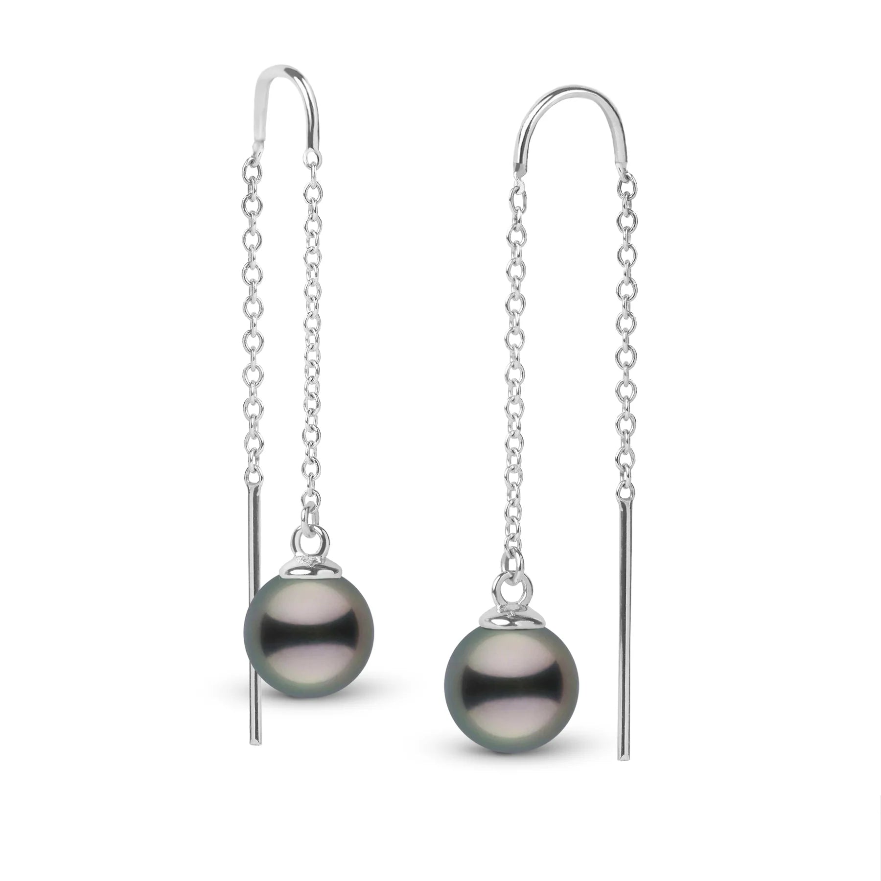 Tahitian Pearl Threader Earrings