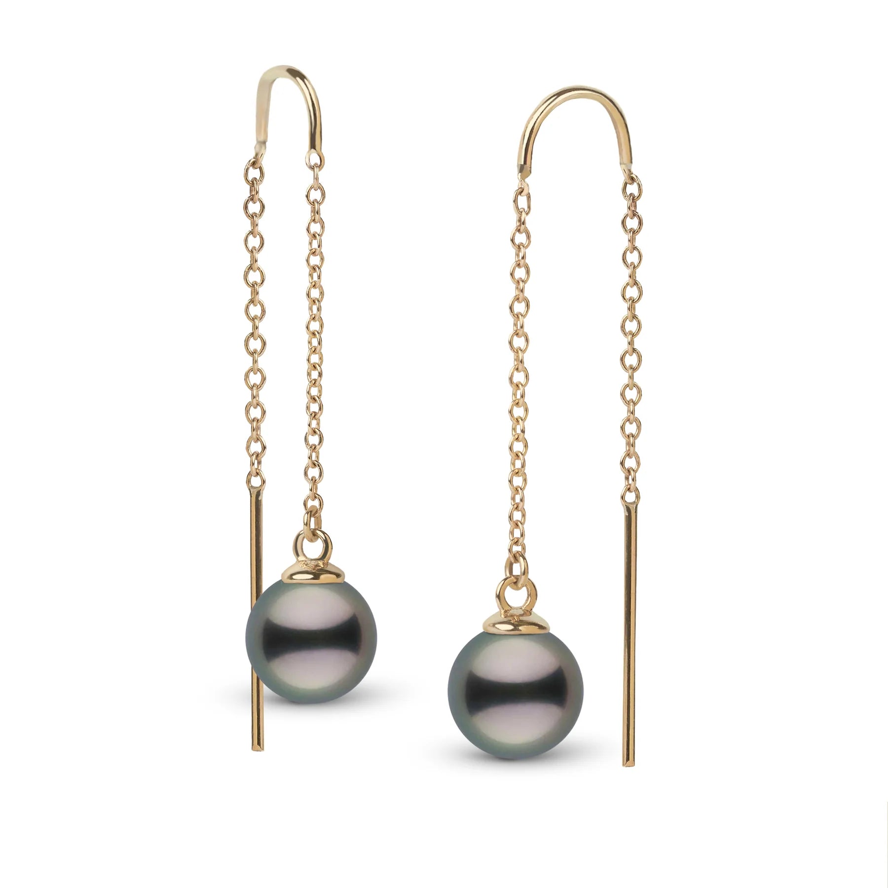 Tahitian Pearl Threader Earrings