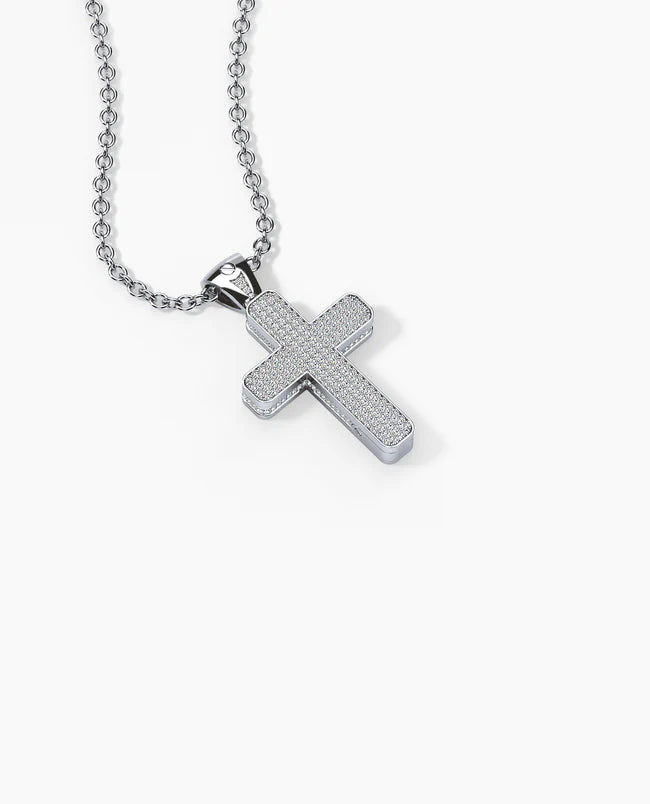 Cross Pendant in Gold with 0.70ct Diamonds