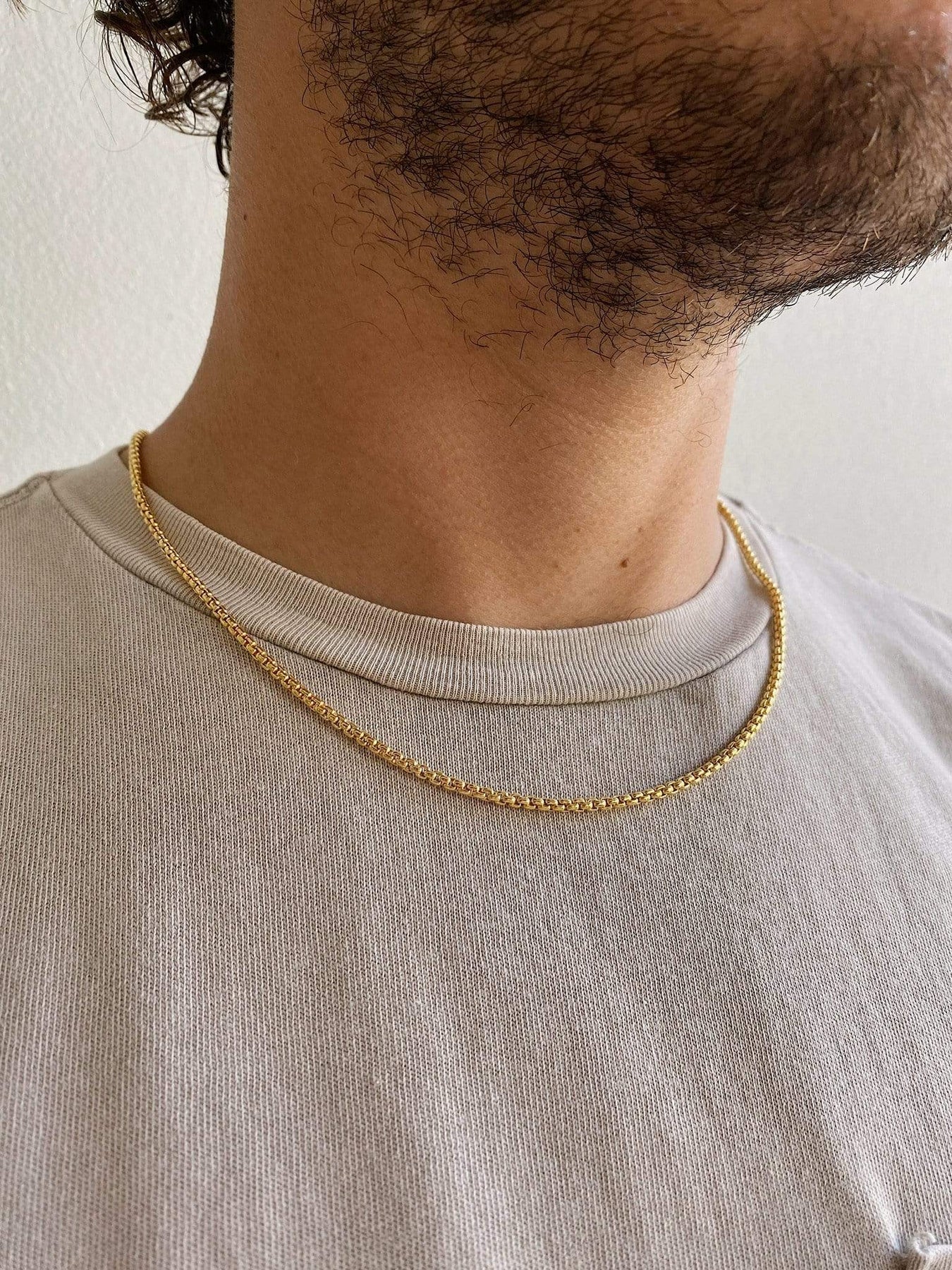 Men's Box Chain Necklace