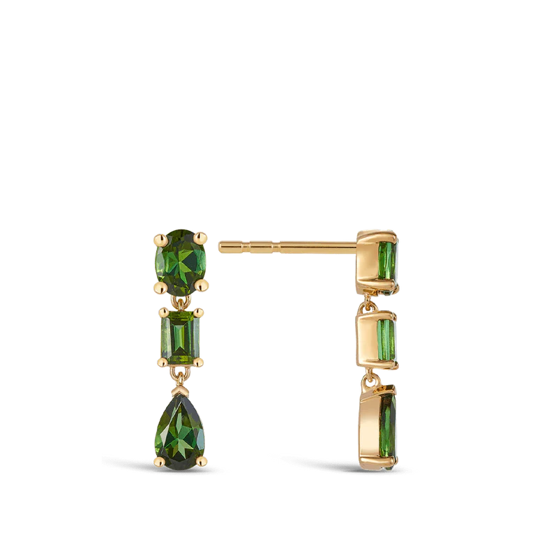 Graduated Tourmaline Earrings