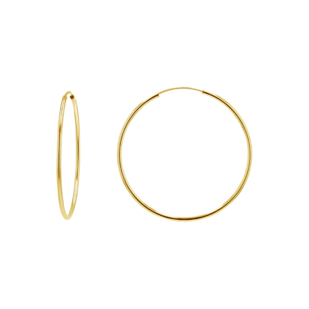 Endless 45 mm Gold hoop Earrings