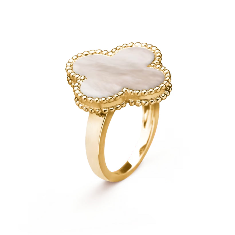 Mother Of Pearl Motif Ring