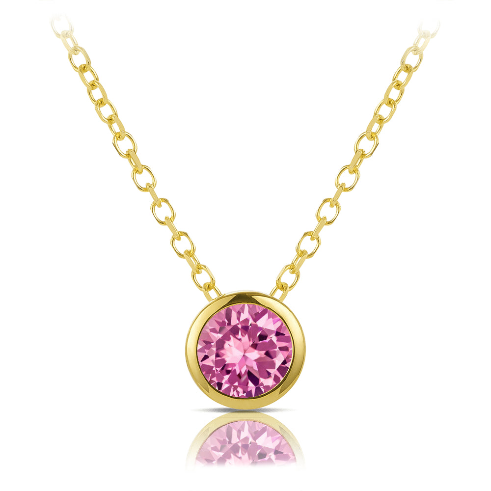 Pink Tourmaline Gemstone Pendant