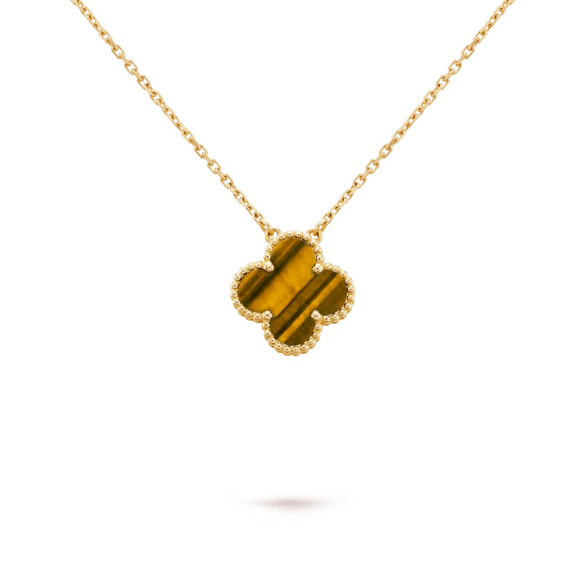 Tiger Eye Single Motif Necklace